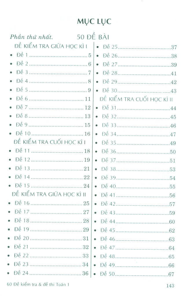 60 đề kiểm tra và đề thi toán 1