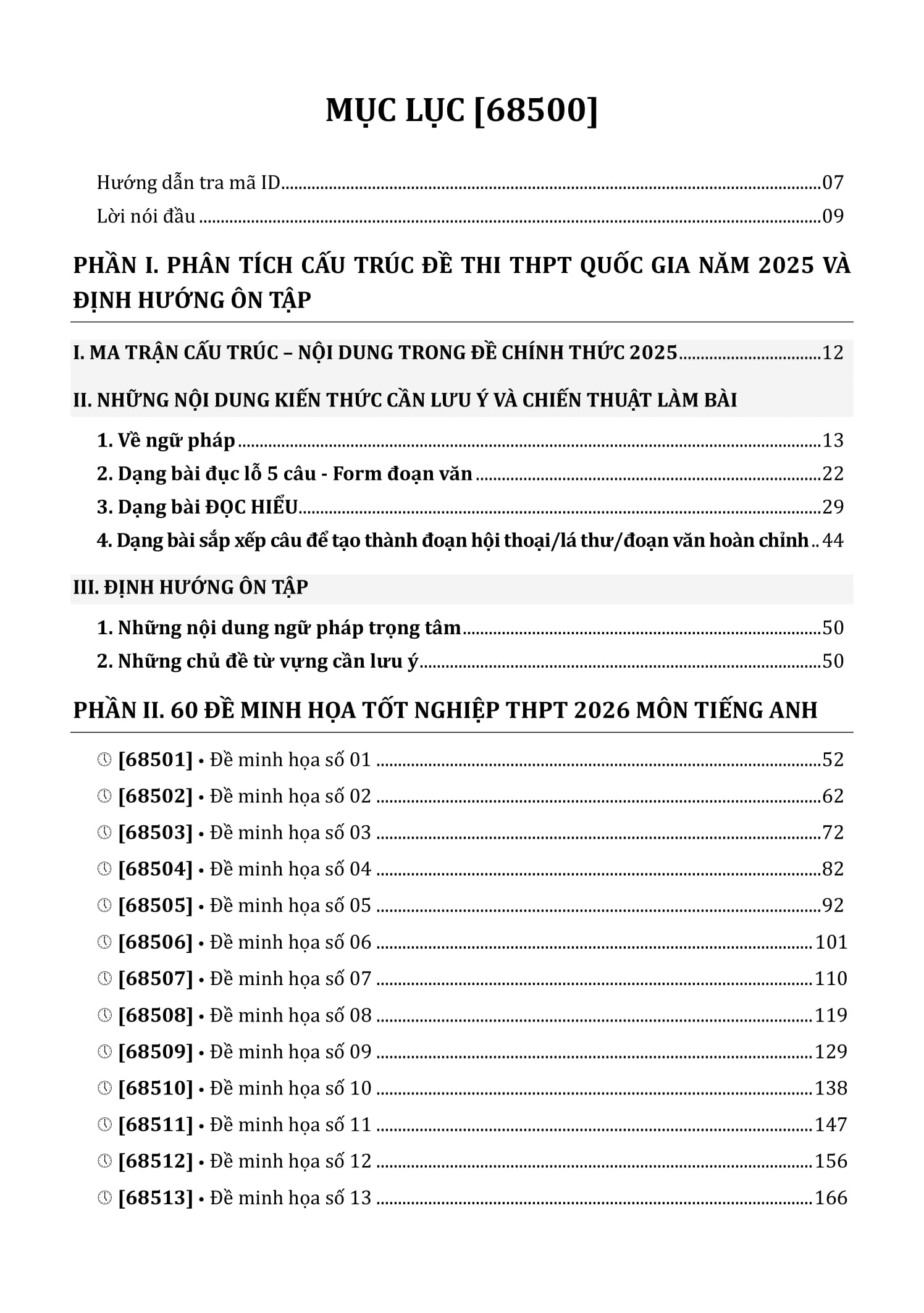 60 Đề Minh Họa Tốt Nghiệp THPT 2026 - Môn Tiếng Anh