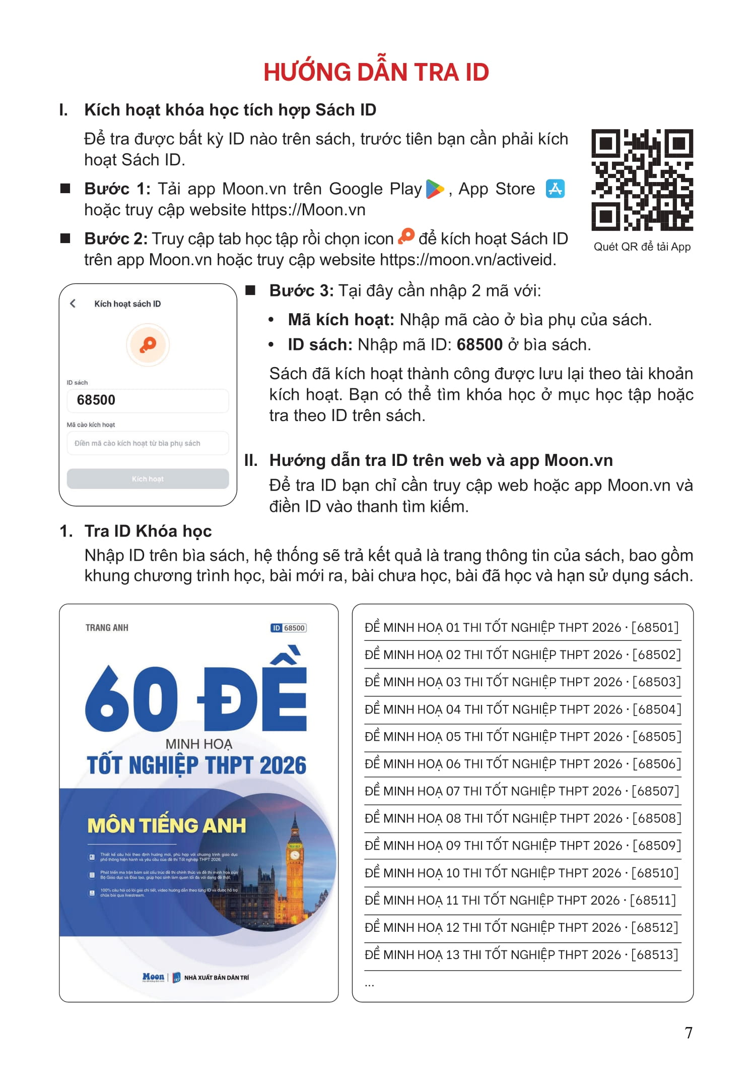 60 Đề Minh Họa Tốt Nghiệp THPT 2026 - Môn Tiếng Anh