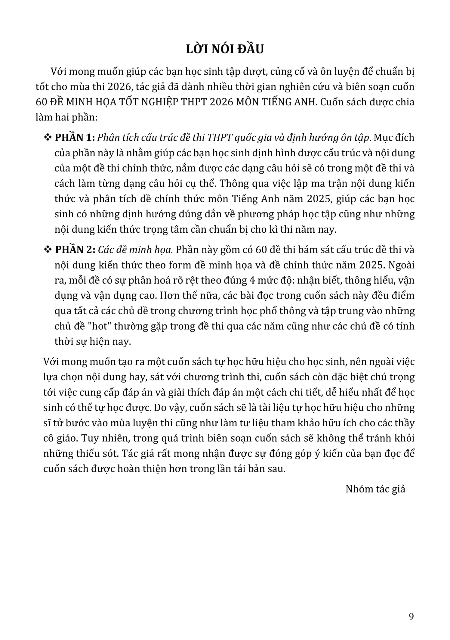 60 Đề Minh Họa Tốt Nghiệp THPT 2026 - Môn Tiếng Anh