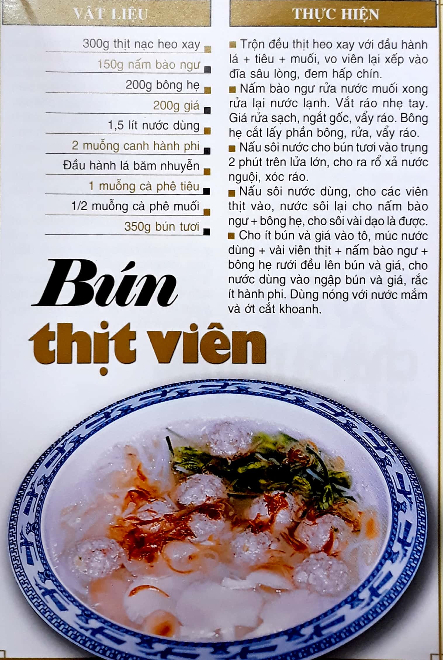 60 món ăn được ưa thích - bún, mì, cháo, lẩu