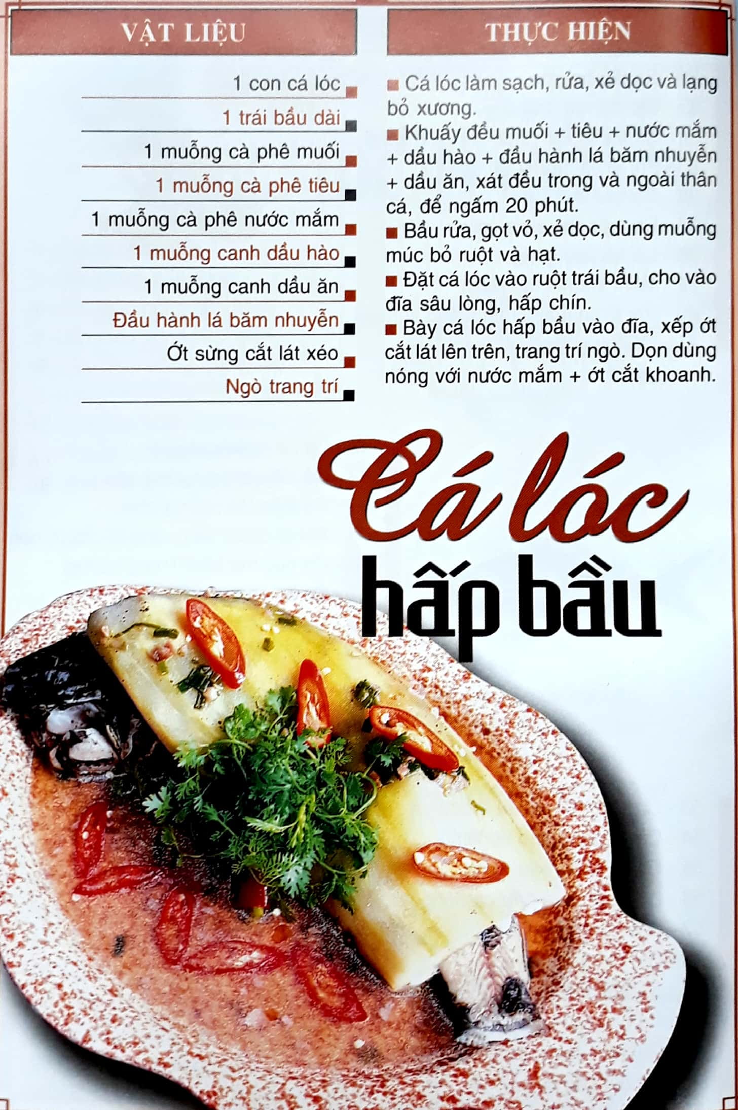 60 món ăn được ưa thích - món cá