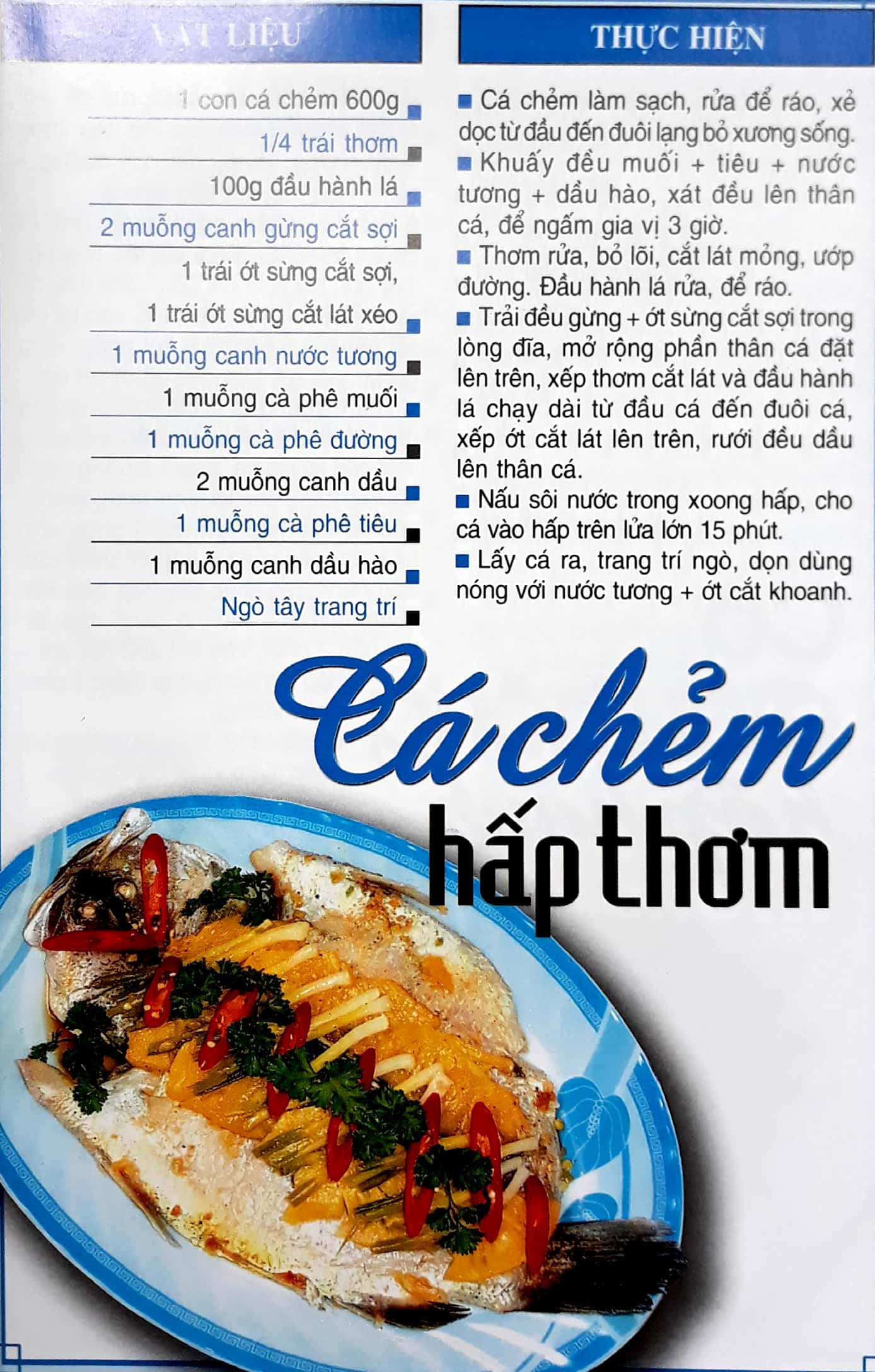 60 món ăn được ưa thích - món cá