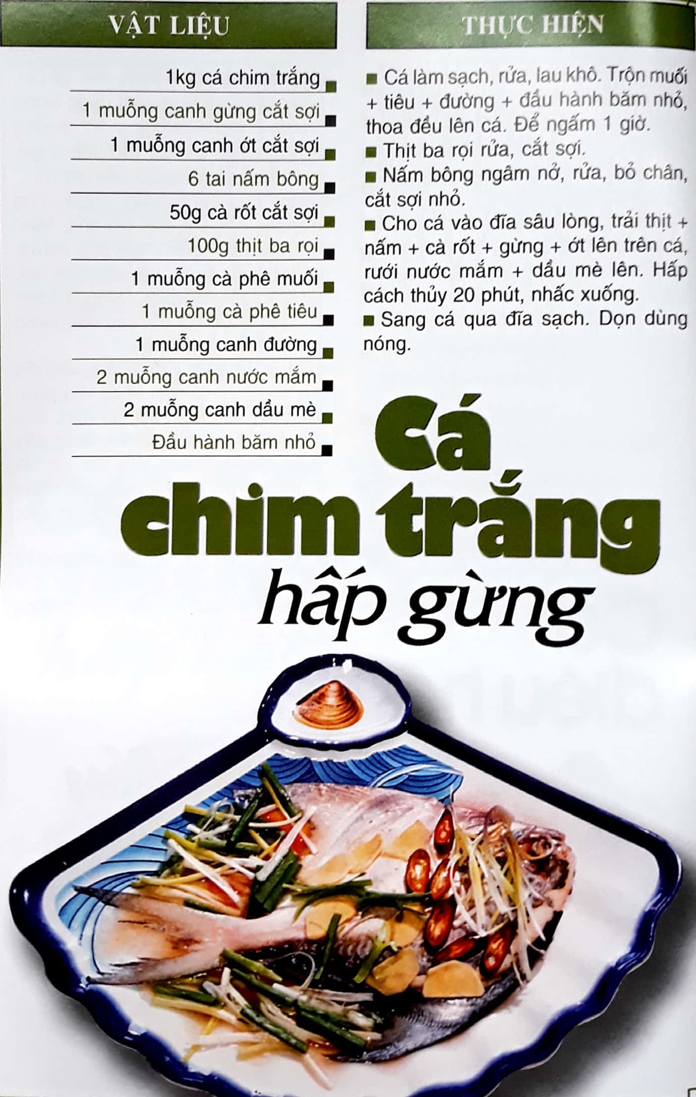 60 món ăn được ưa thích - món cá