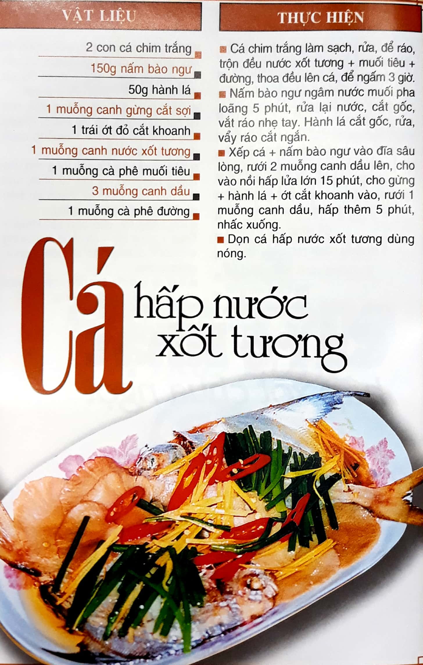 60 món ăn được ưa thích - món cá