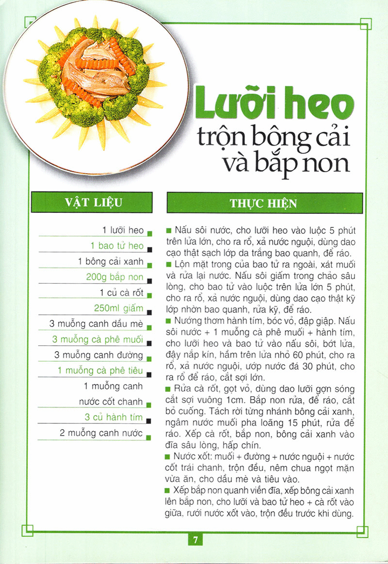 60 món ăn được ưa thích - món thịt heo