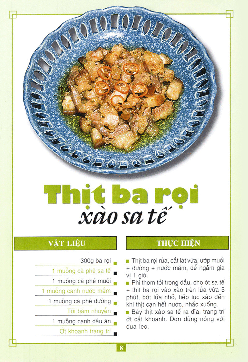 60 món ăn được ưa thích - món thịt heo