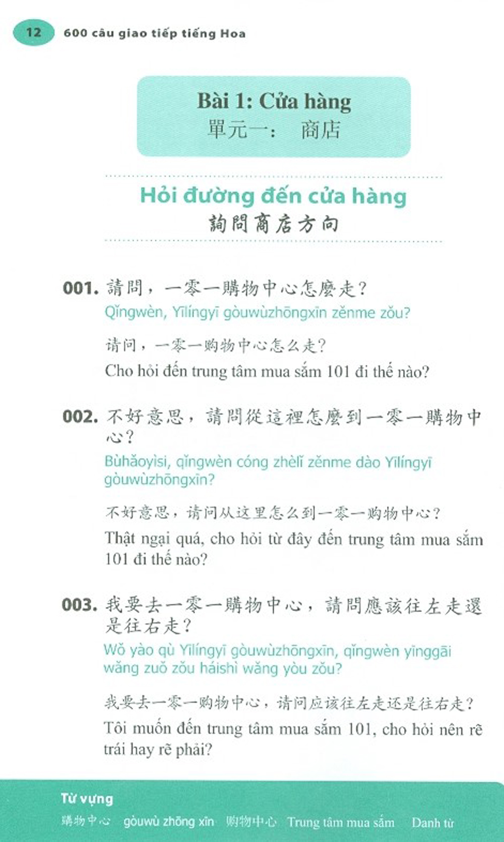 600 câu giao tiếp tiếng hoa - mua sắm và ăn uống