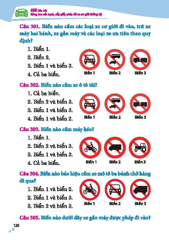 600 Cau Hoi Dung Cho Sat Hach, Cap Giay Phep Lai Xe Co Gioi Duong Bo