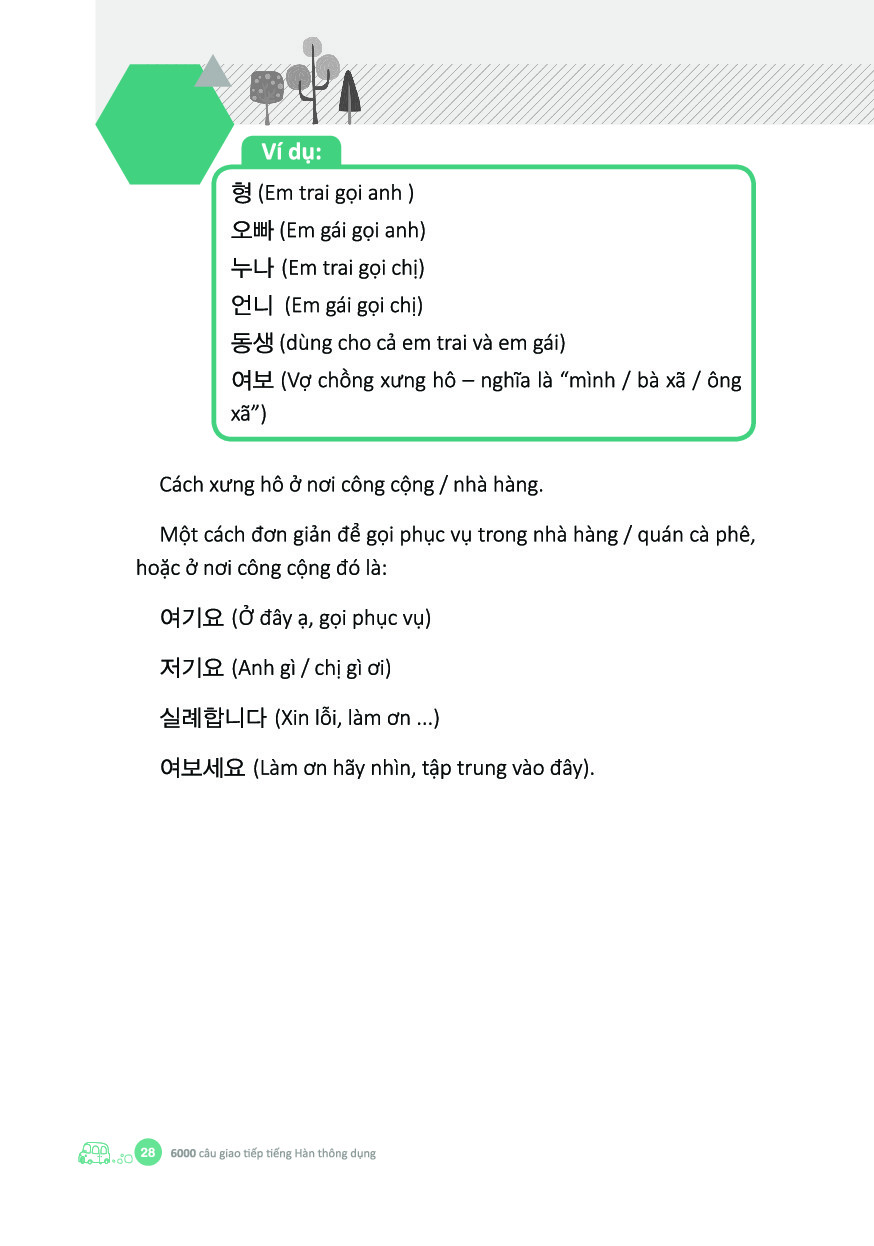 6000 câu giao tiếp tiếng hàn theo chủ đề