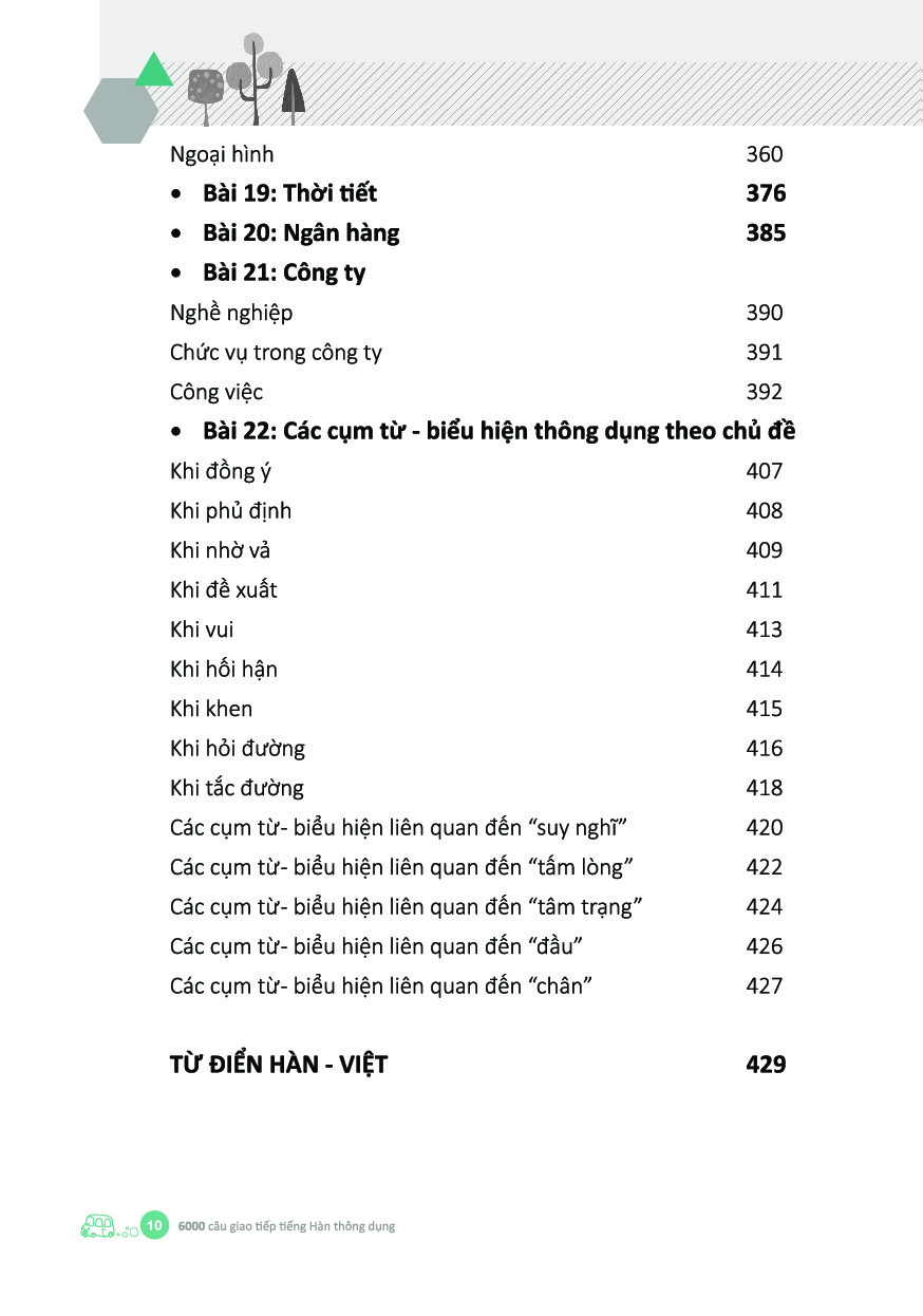6000 câu giao tiếp tiếng hàn theo chủ đề