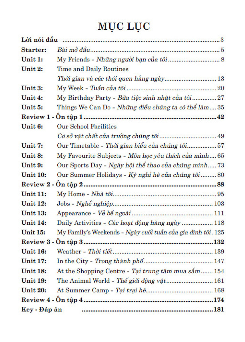 612 câu trắc nghiệm tiếng anh 4 - có đáp án (biên soạn theo sgk tiếng anh 4 - global success)