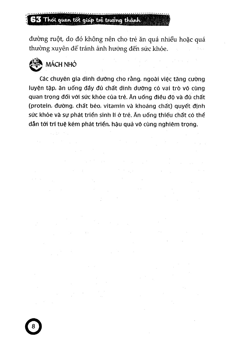 63 thói quen tốt giúp trẻ trưởng thành (2016)