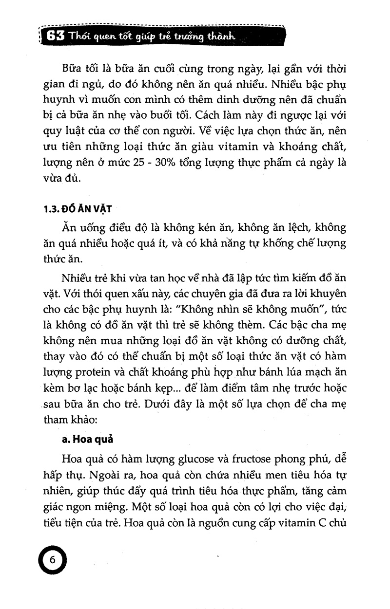 63 thói quen tốt giúp trẻ trưởng thành (2016)