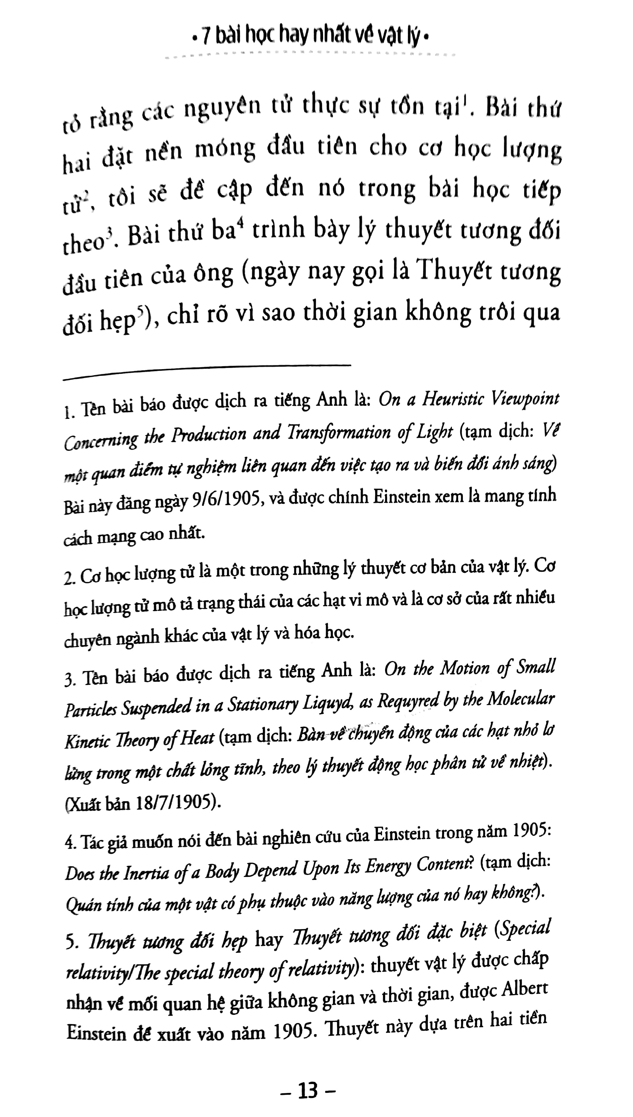 7 Bai Hoc Hay Nhat Ve Vat Ly - Seven Brief Lessons On Physics (Tai Ban 2025)