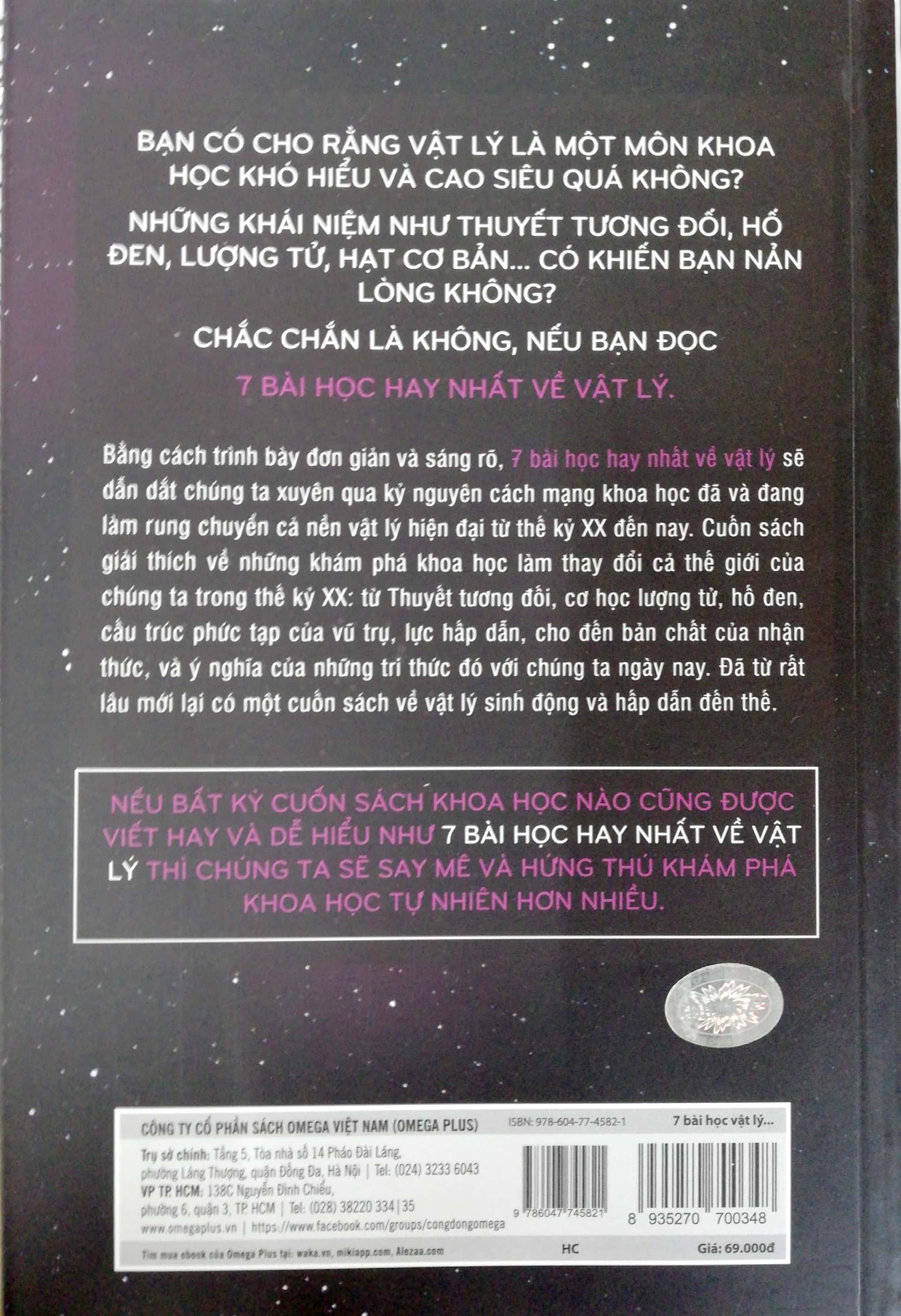 7 bài học hay nhất về vật lý (tái bản 2018)