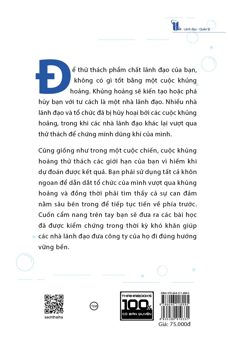 7 bài học lãnh đạo trong khủng hoảng