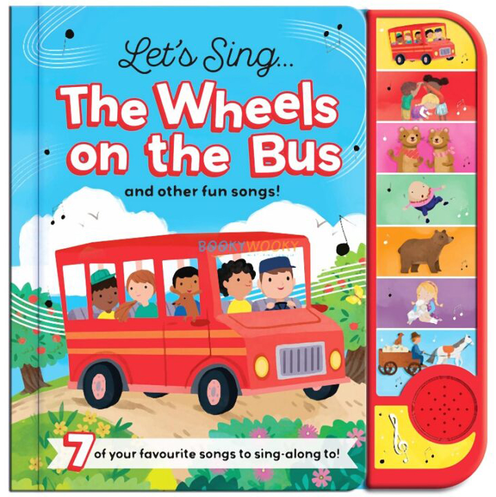 7 button sound book - wheels on the bus