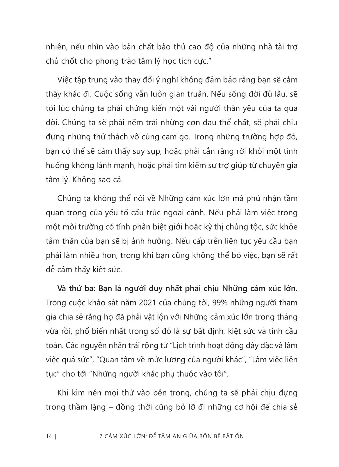 7 cảm xúc lớn - để tâm an giữa bộn bề bất ổn