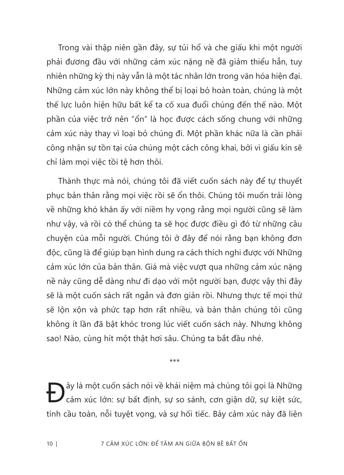 7 cảm xúc lớn - để tâm an giữa bộn bề bất ổn