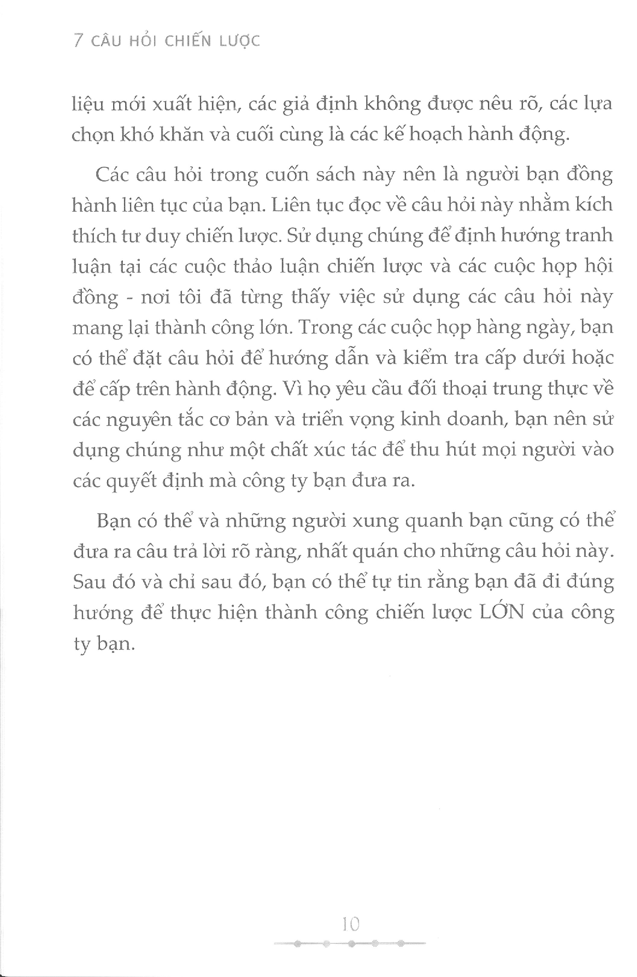7 câu hỏi... chiến lược - seven strategy questions