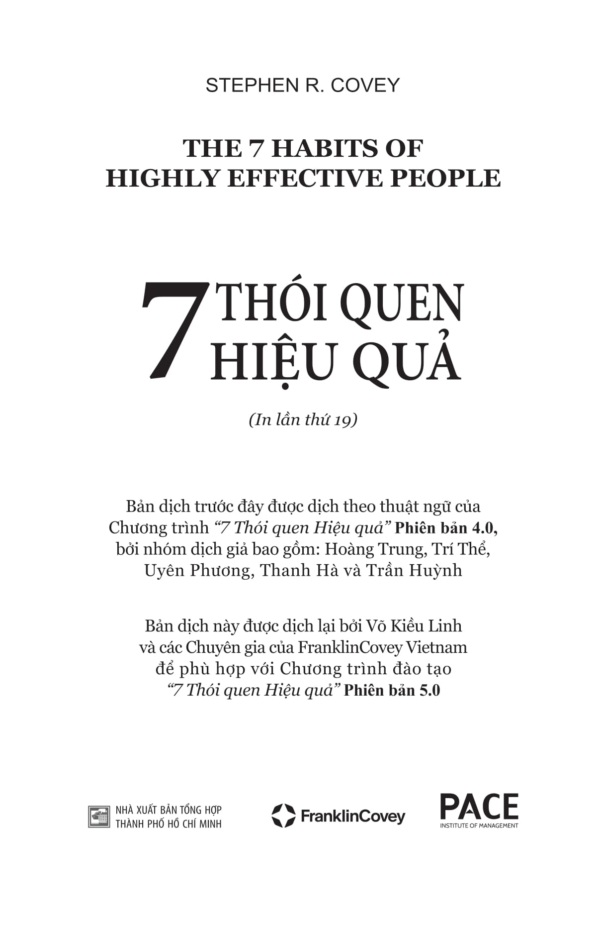 7 thói quen hiệu quả - the 7 habits of highly effective people - bìa cứng (tái bản 2022)