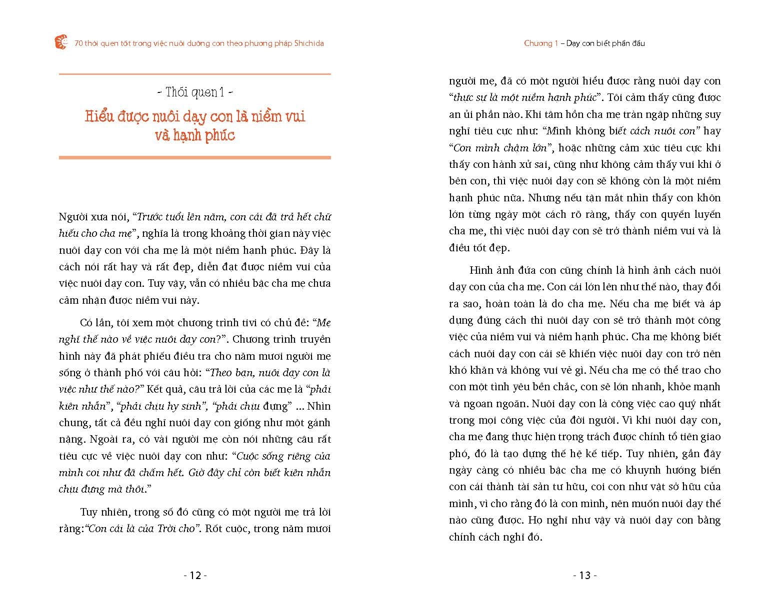 70 thói quen tốt trong việc dưỡng con theo phương pháp shichida