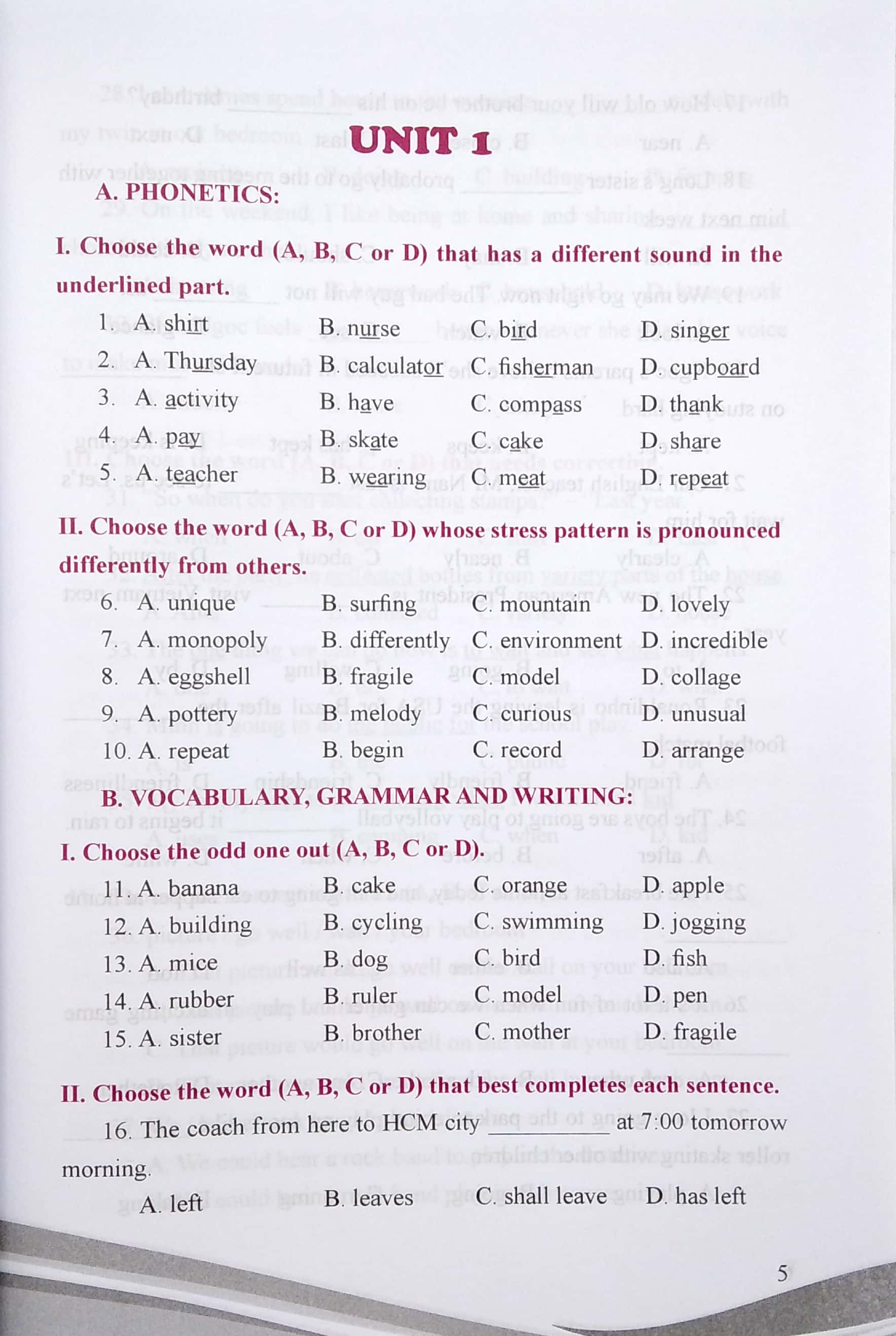 700 bài tập tiếng anh 7 (theo chương trình giáo dục phổ thông mới)
