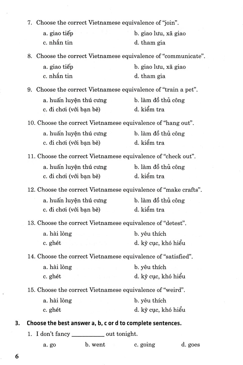 702 câu trắc nghiệm tiếng anh 8 - không đáp án (dùng chung cho các bộ sgk hiện hành)