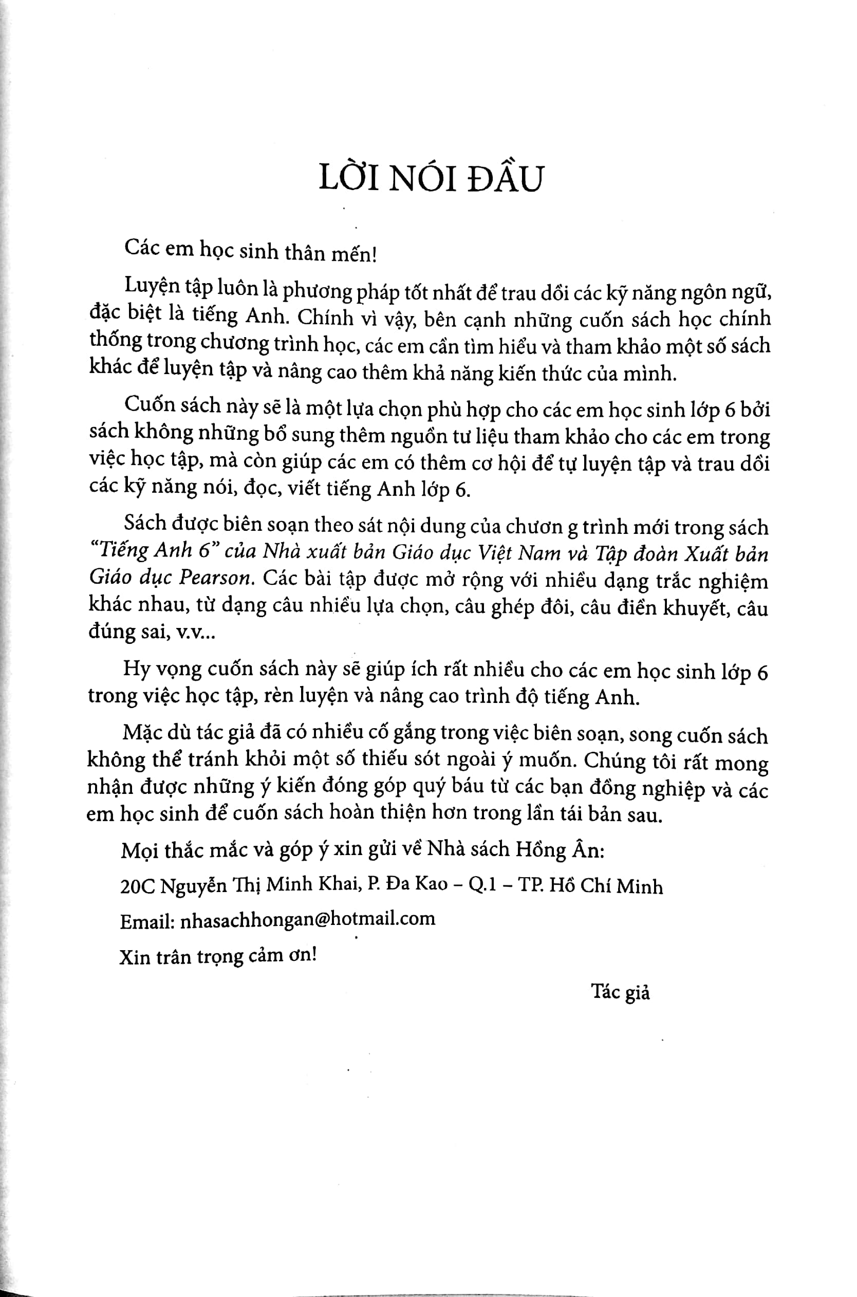 702 câu trắc nghiệm tiếng anh lớp 6 (biên soạn theo chương trình giáo dục phổ thông mới)