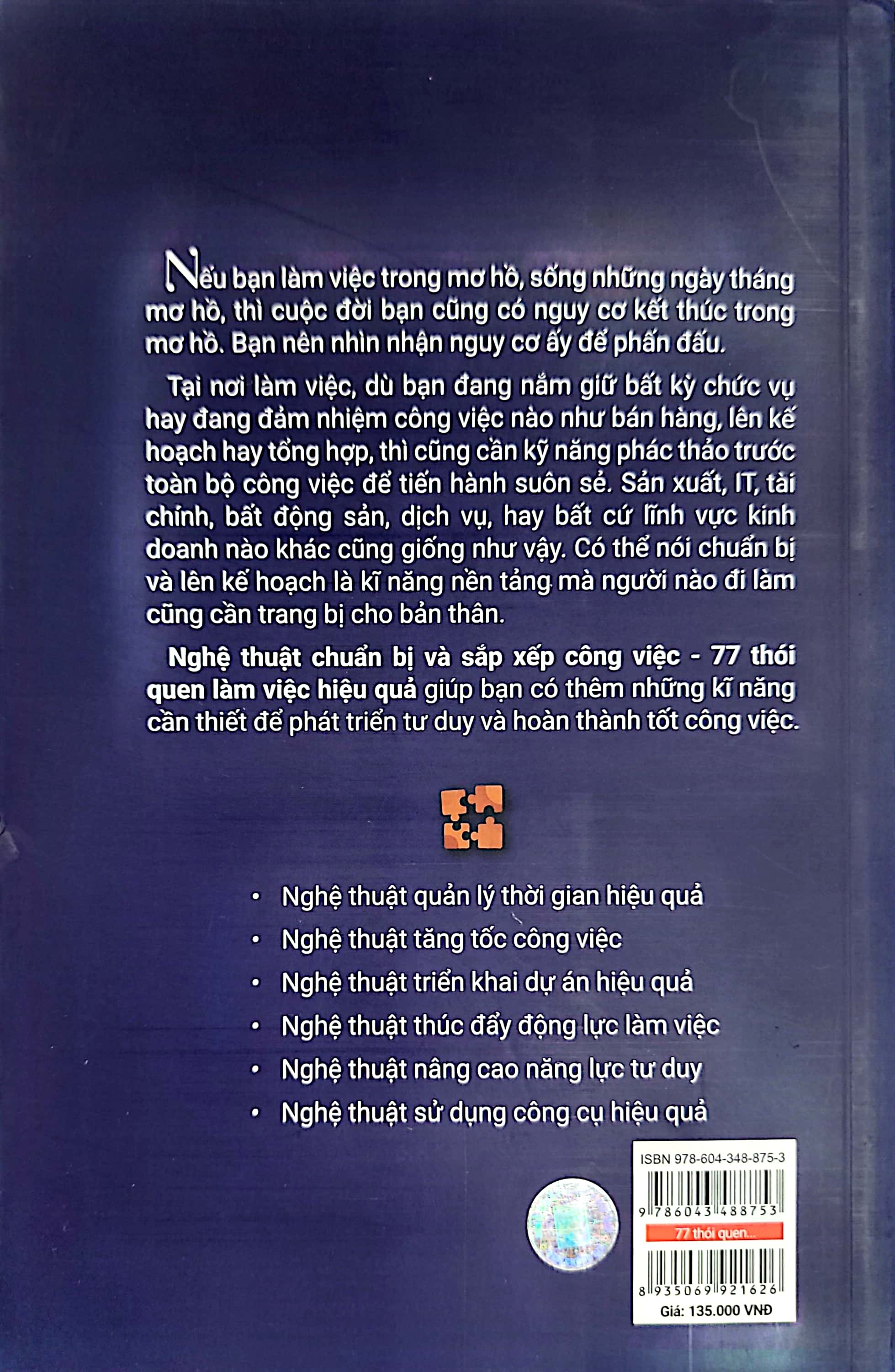 77 thói quen làm việc hiệu quả - nghệ thuật chuẩn bị và sắp xếp công việc