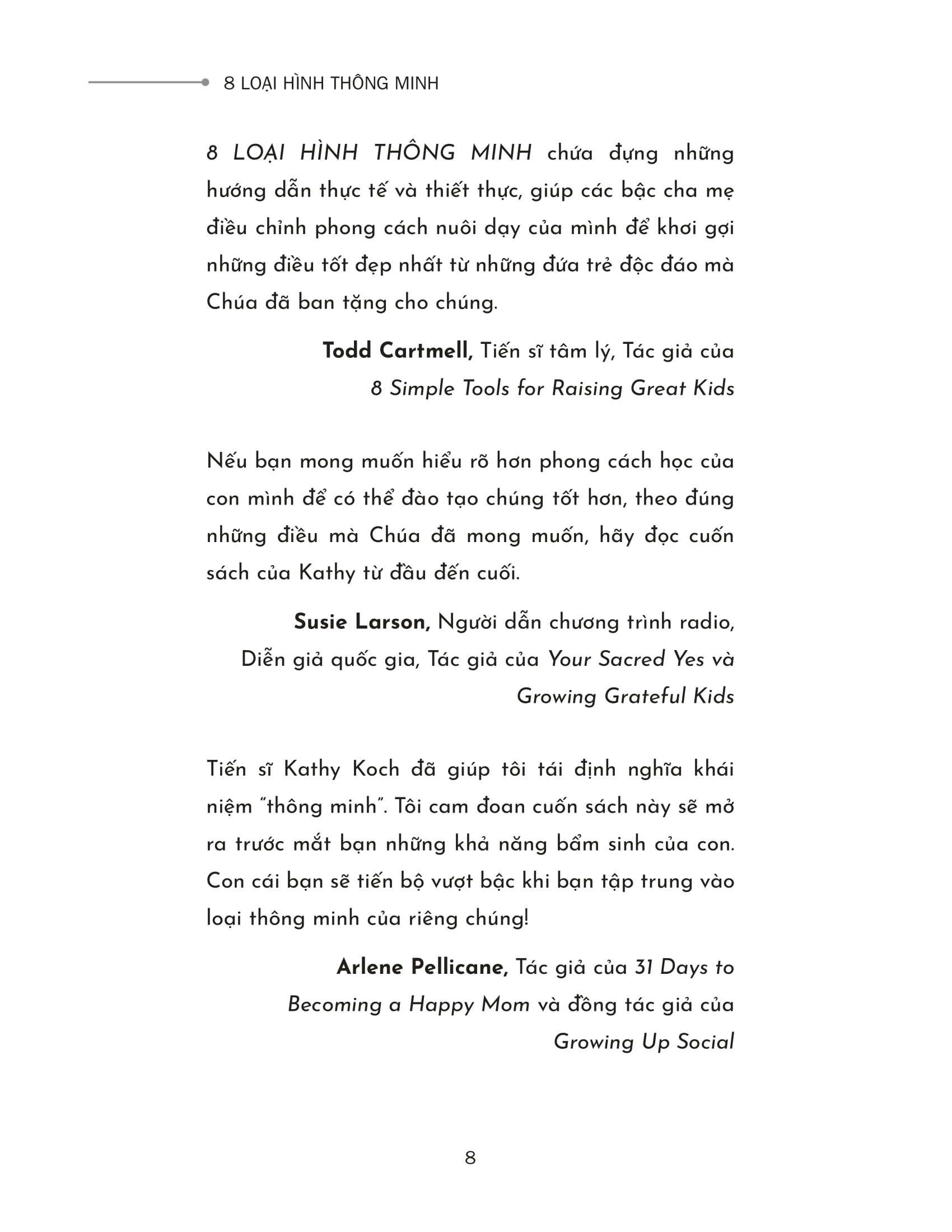 8 loại hình thông minh