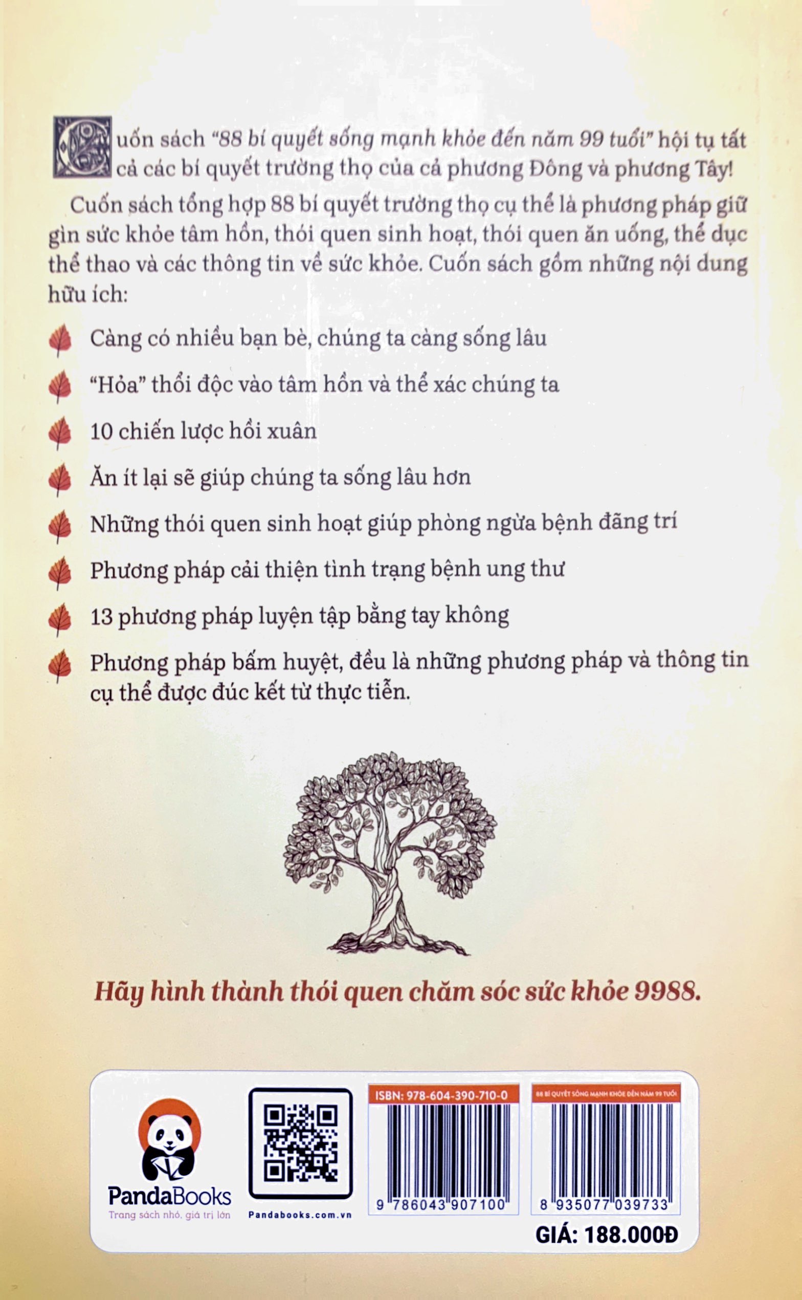 88 bí quyết sống mạnh khỏe đến năm 99 tuổi (tái bản 2023)