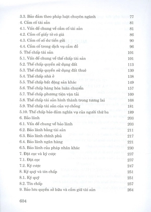 9 biện pháp bảo đảm nghĩa vụ hợp đồng (quy định, thực tế và thiết kế giao dịch theo bộ luật dân sự hiện hành) (tái bản lần thứ 3, có sữa chữa, bổ sung)