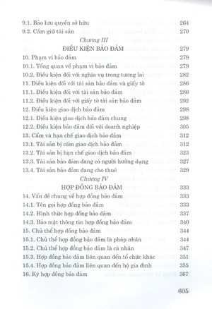 9 biện pháp bảo đảm nghĩa vụ hợp đồng (quy định, thực tế và thiết kế giao dịch theo bộ luật dân sự hiện hành) (tái bản lần thứ 3, có sữa chữa, bổ sung)