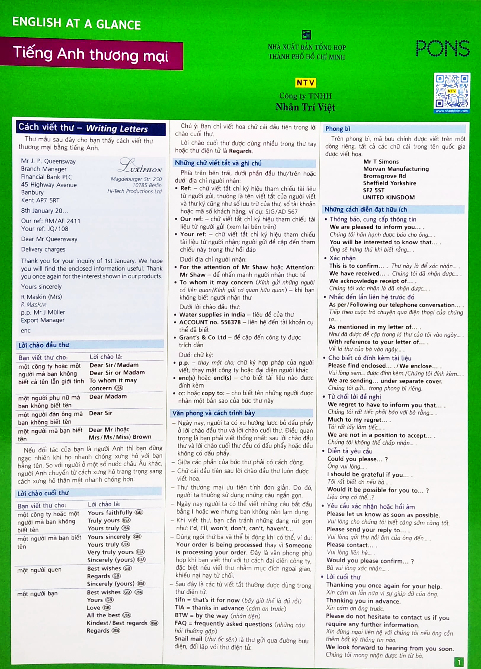 (9) english at a glance - tiếng anh thương mại