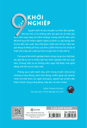 9 lần khởi nghiệp - chuyện kể về những thất bại và thành công của một triệu phú