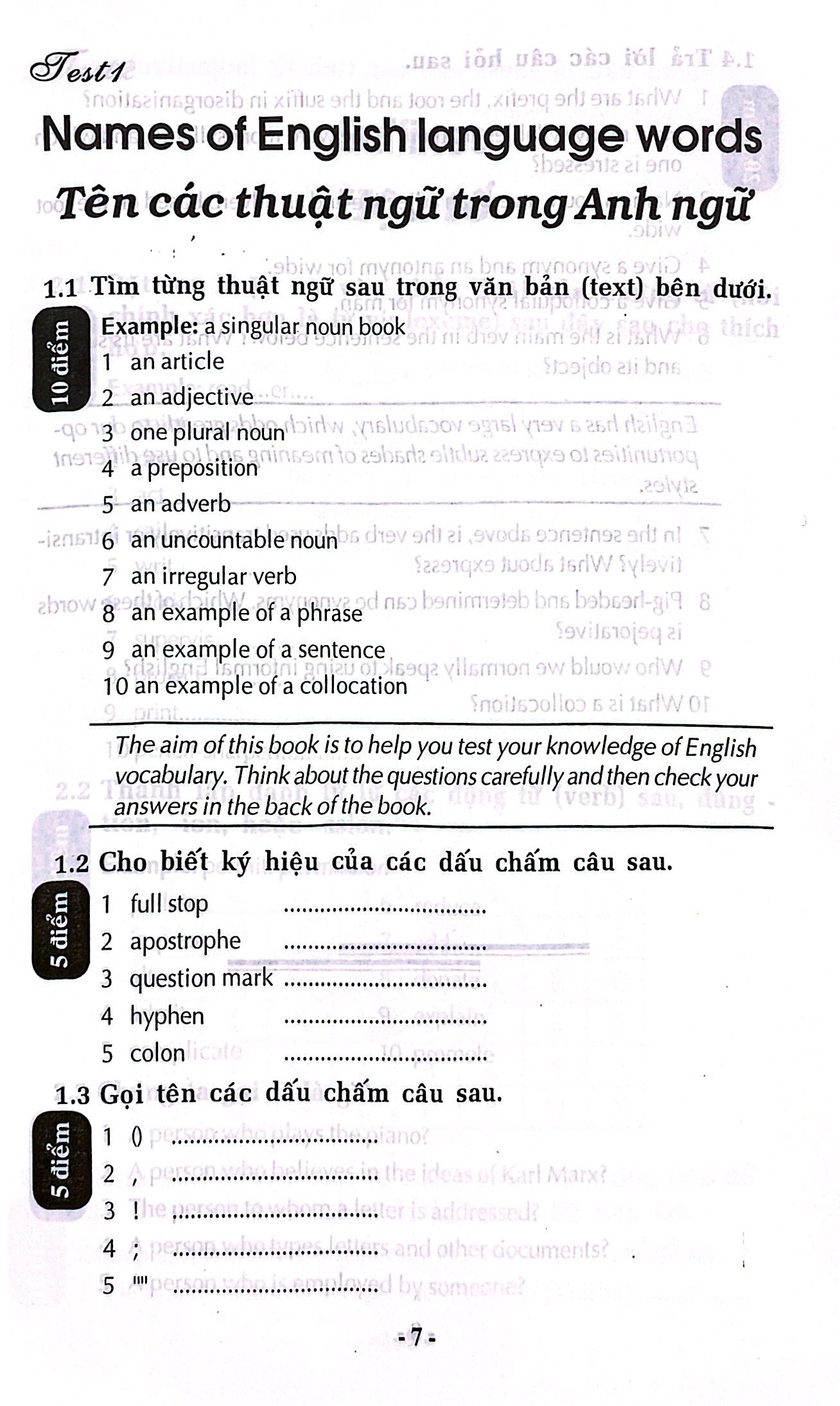 90 bài kiểm tra trắc nghiệm từ vựng luyện thi chứng chỉ a, b tiếng anh