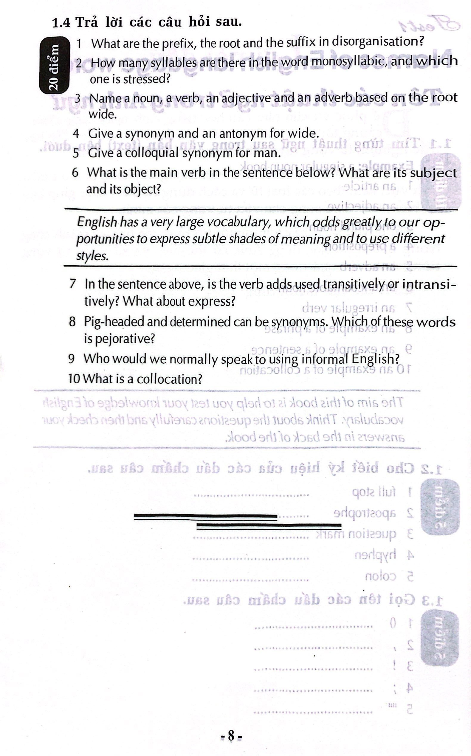 90 bài kiểm tra trắc nghiệm từ vựng luyện thi chứng chỉ a, b tiếng anh