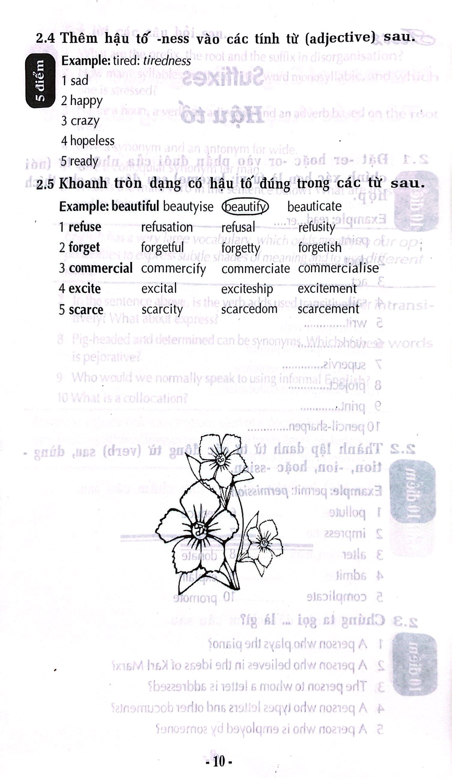 90 bài kiểm tra trắc nghiệm từ vựng luyện thi chứng chỉ a, b tiếng anh