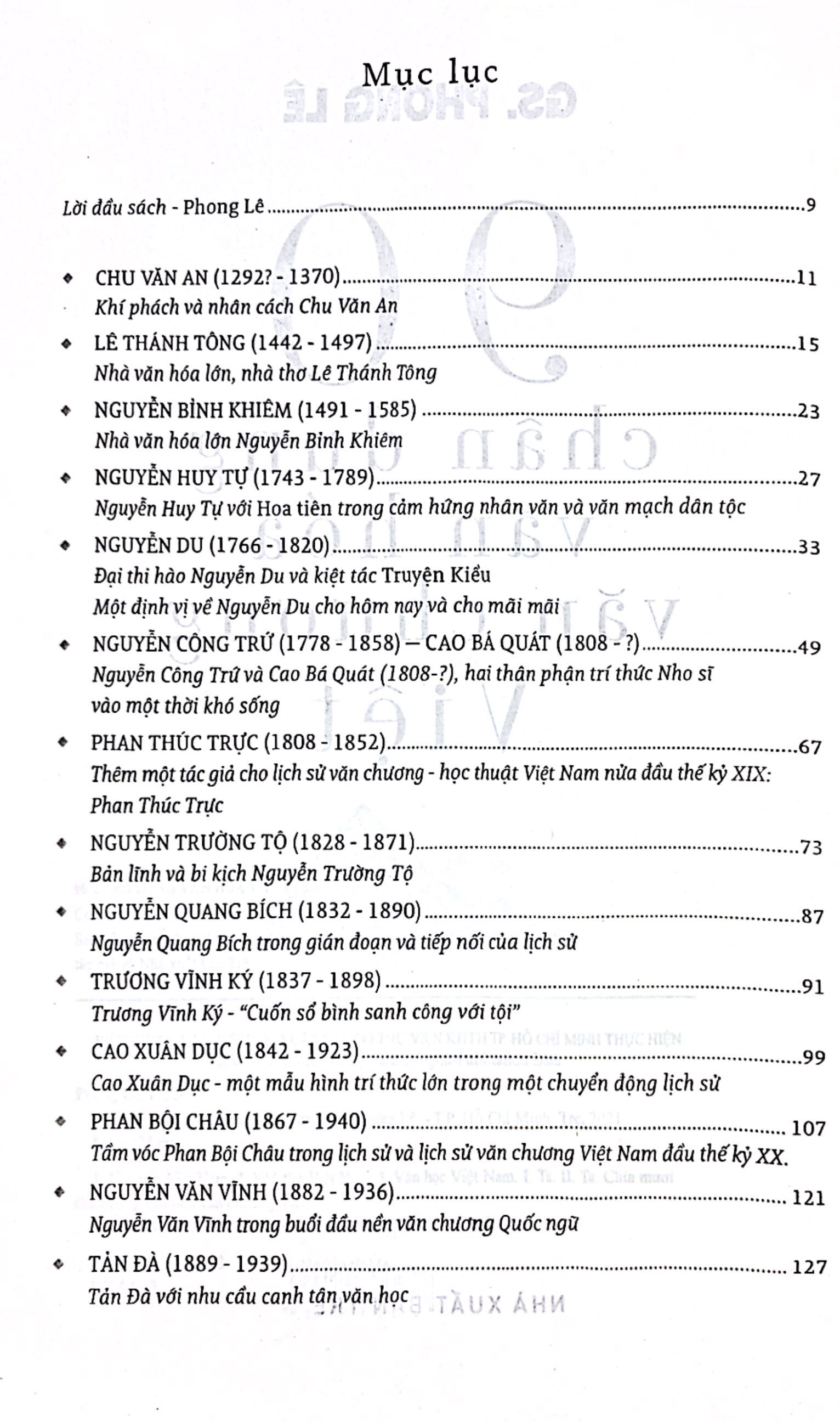 90 chân dung văn hóa văn chương việt