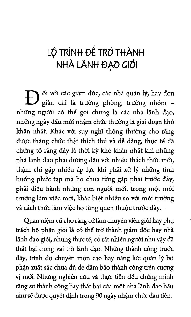90 ngày đầu tiên làm sếp - bìa cứng (tái bản 2023)