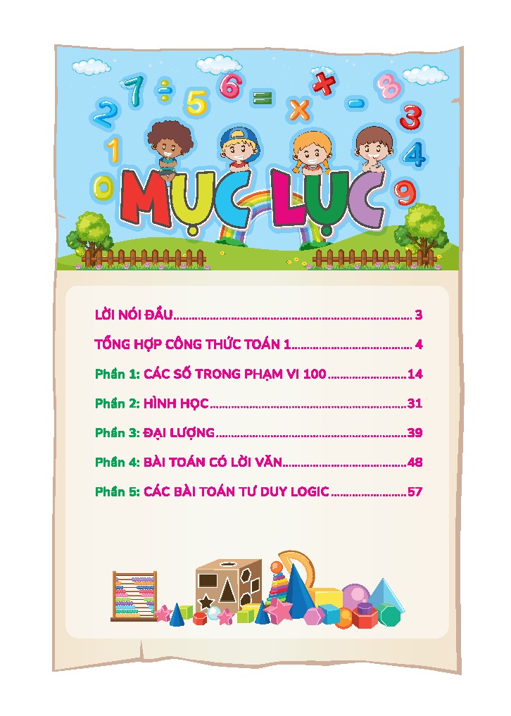 90 Ngay On He Toan 1 - Danh Cho Hoc Sinh Lop 1 Len Lop 2