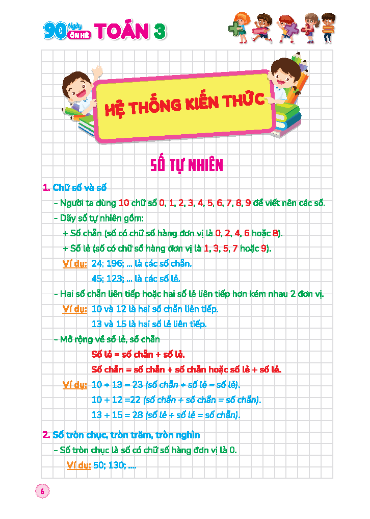 90 Ngay On He Toan 3 - Danh Cho Hoc Sinh Lop 3 Len Lop 4