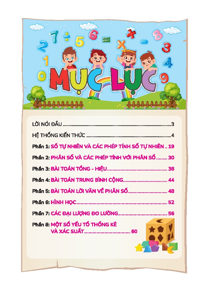 90 Ngay On He Toan 4 - Danh Cho Hoc Sinh Lop 4 Len Lop 5