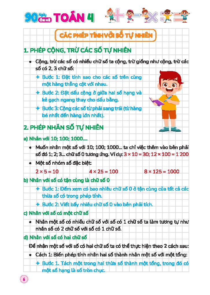 90 Ngay On He Toan 4 - Danh Cho Hoc Sinh Lop 4 Len Lop 5