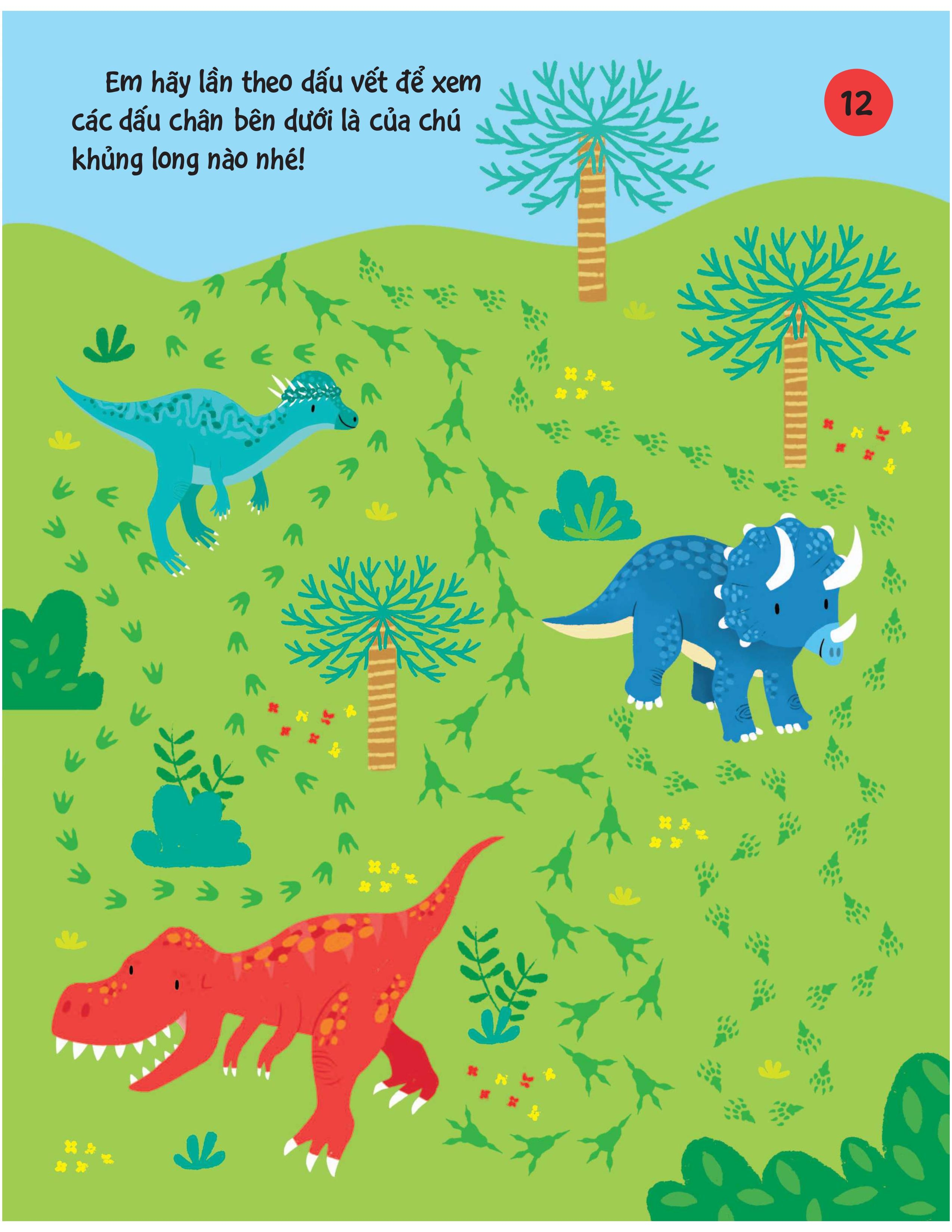 90++ trò chơi phát triển chỉ số iq cho bé - các loài khủng long