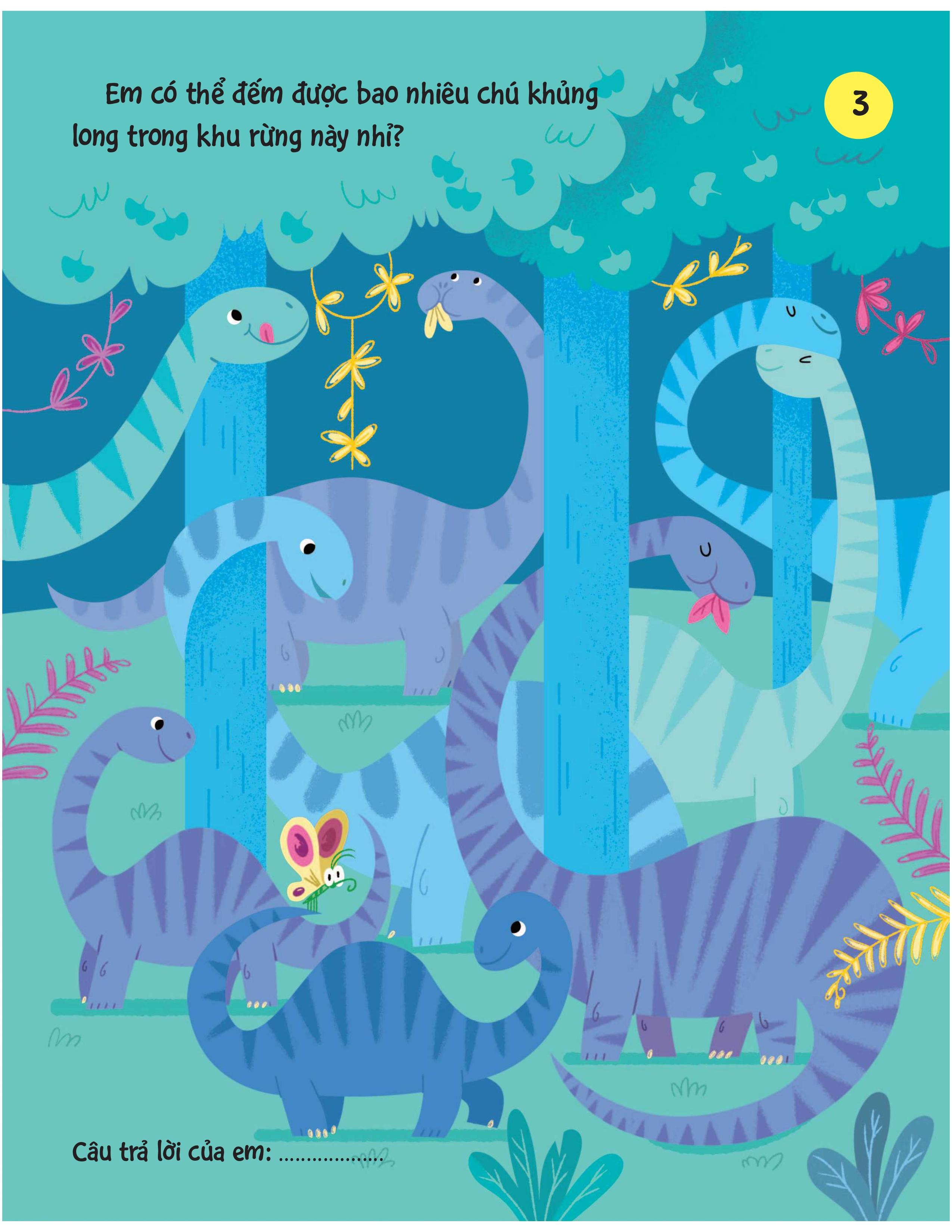 90++ trò chơi phát triển chỉ số iq cho bé - các loài khủng long