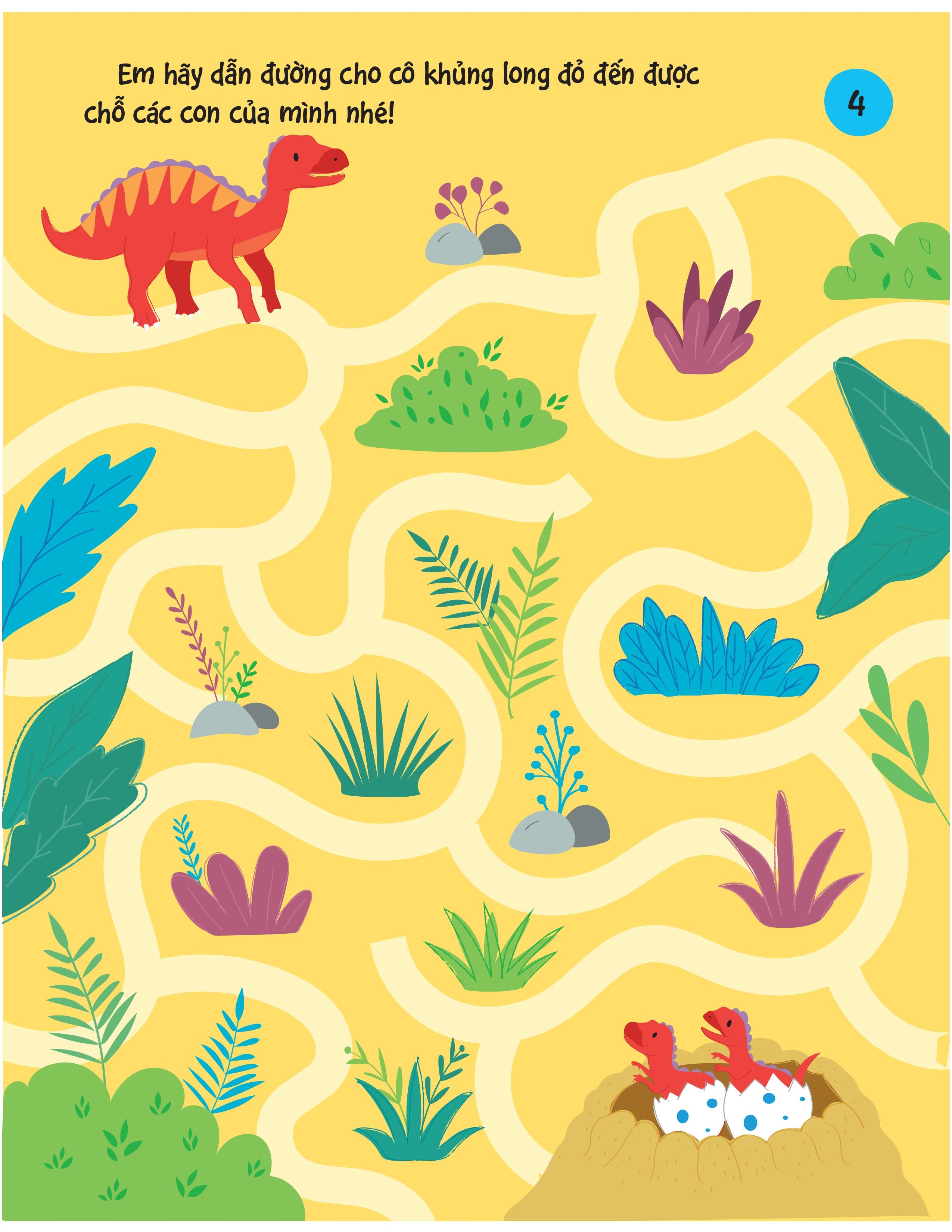 90++ trò chơi phát triển chỉ số iq cho bé - các loài khủng long