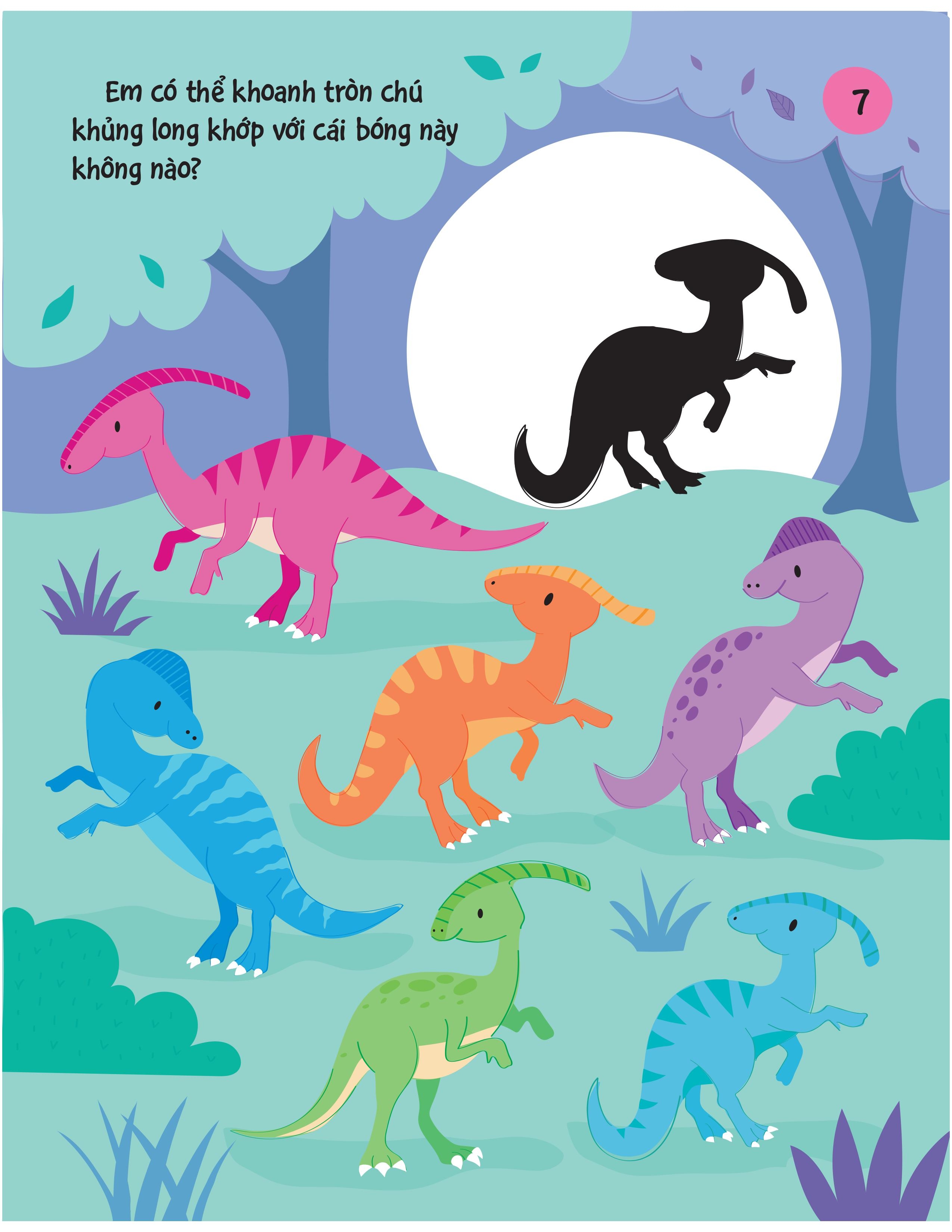 90++ trò chơi phát triển chỉ số iq cho bé - các loài khủng long